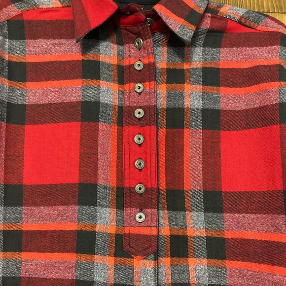 NWOT * Womans Red Plaid Flannel - Picture 3 of 12